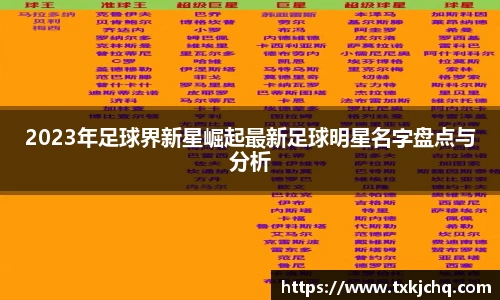 2023年足球界新星崛起最新足球明星名字盘点与分析